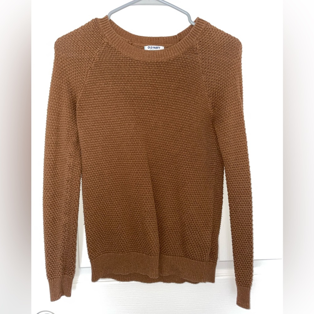 Old Navy Brown Knit Scoop Neck Sweater XS